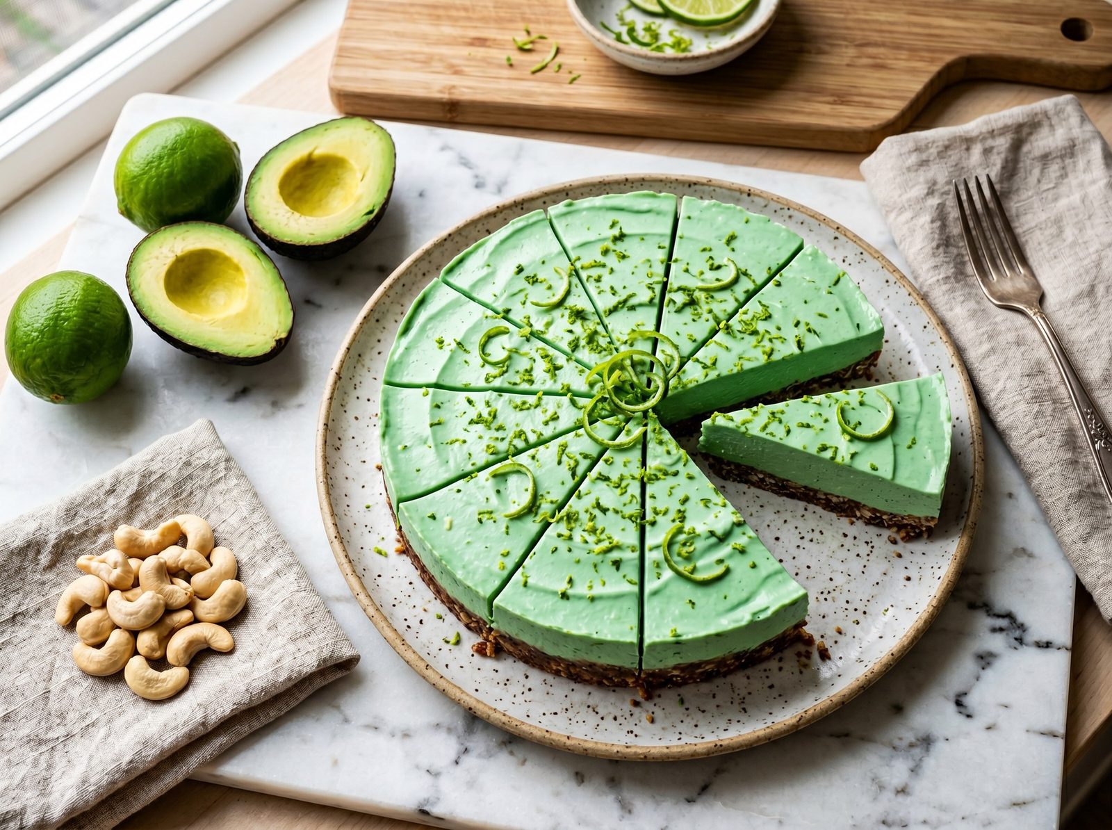 Avocado-Lime No-Cheesecake