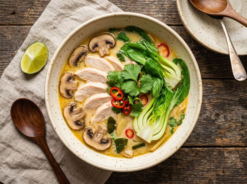 Chicken and Vegetable Coconut Soup