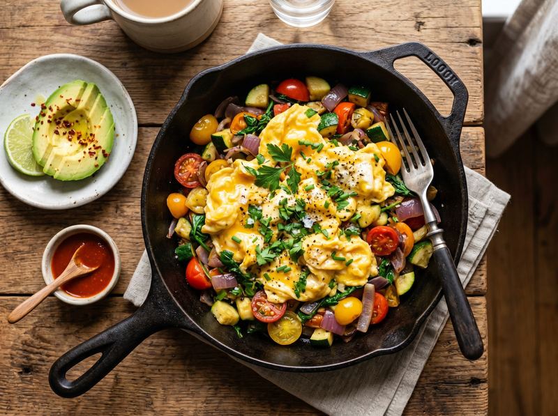 Egg and Vegetable Scramble with Whatever's in the Fridge