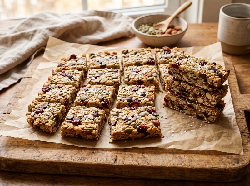 Seed and Nut Energy Bars (No Bake, Honey-Bound)