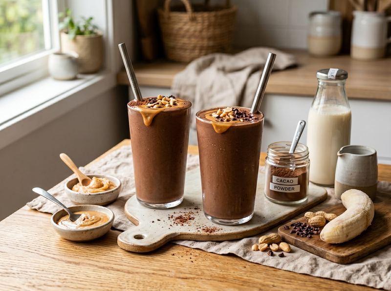 Miso-Peanut Butter Chocolate Shake