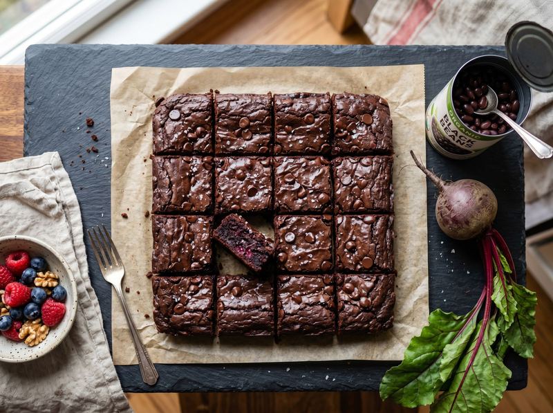 Beet and Black Bean Brownies